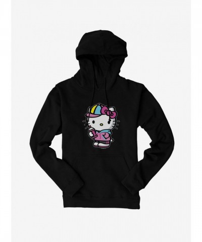 Hello Kitty Hoodie Spray Can Print for Men