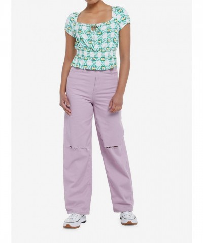Keroppi Gingham Peplum Top for Girls