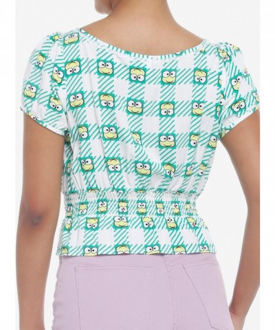 Keroppi Gingham Peplum Top for Girls