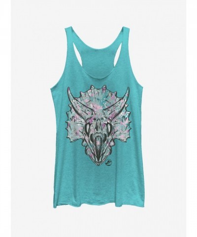 Jurassic World Triceratops Art Tank for Girls - Blue