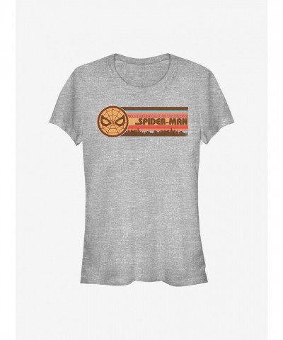 Marvel Girls T-Shirt - Grey Spider-Man Graphic Tee
