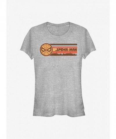 Marvel Girls T-Shirt - Grey Spider-Man Graphic Tee
