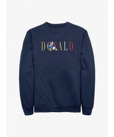 Disney Donald Duck Stylish Men's Blue Sweatshirt