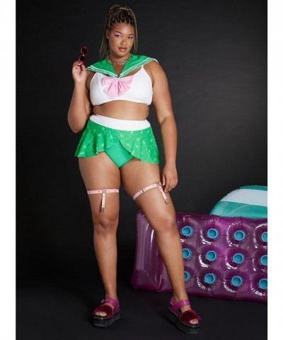 Sailor Jupiter Skirted Swim Bottoms for Plus Size Women