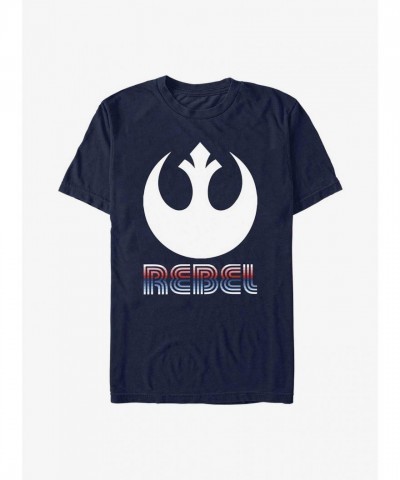 Star Wars Lightweight Cotton Rebel Emblem Tee - Blue Men's