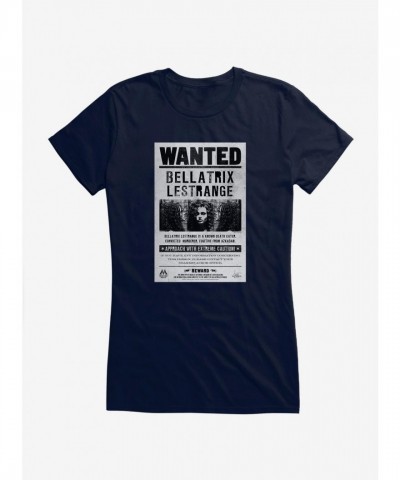 Harry Potter Bellatrix Lestrange Wanted Poster for Girls T-Shirt