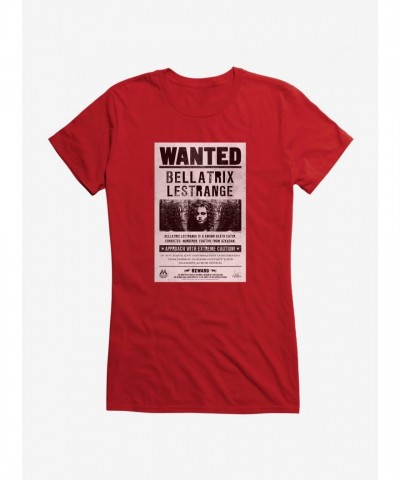 Harry Potter Bellatrix Lestrange Wanted Poster for Girls T-Shirt