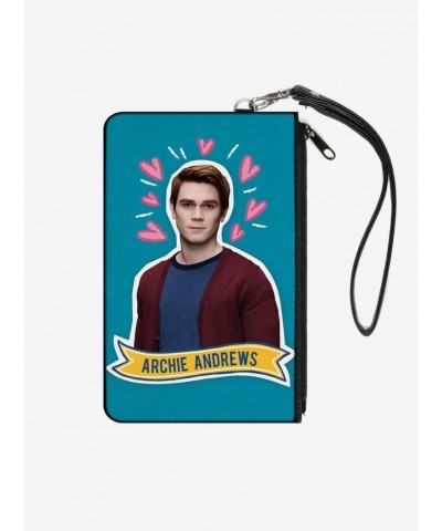 Riverdale Archie Andrews Heart Design Zip Clutch Wallet for Girls