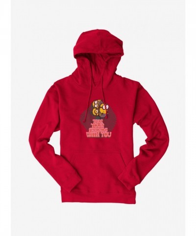 Minions Groovy Friends Hoodie - Red Unisex