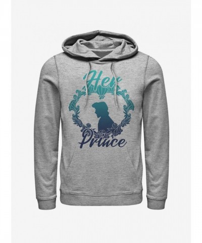 Disney Little Mermaid Prince Men's Grey Hoodie