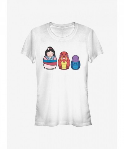 Disney Mulan Inspired Dolls T-Shirt for Girls - White