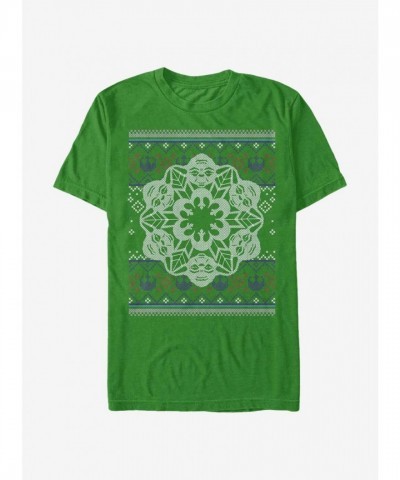 Star Wars Yoda Snowflake T-Shirt - Grey Christmas Tee