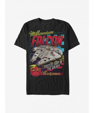 Star Wars Iconic Millennium Falcon Racer Tee - Men's Black