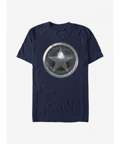 Marvel Falcon Winter Soldier Graphic T-Shirt - Lightweight Blue Men's