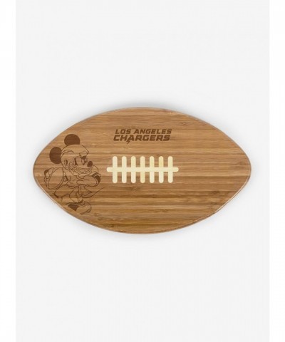 Disney Mickey Mouse LA Chargers Bamboo Cutting Board