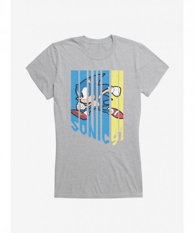 Sonic Speed Girls T-Shirt - Lightweight Cotton for Junior Sizes