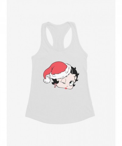 Betty Boop Christmas Kiss Lightweight Girls Tank