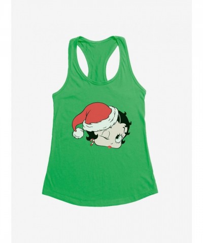 Betty Boop Christmas Kiss Lightweight Girls Tank