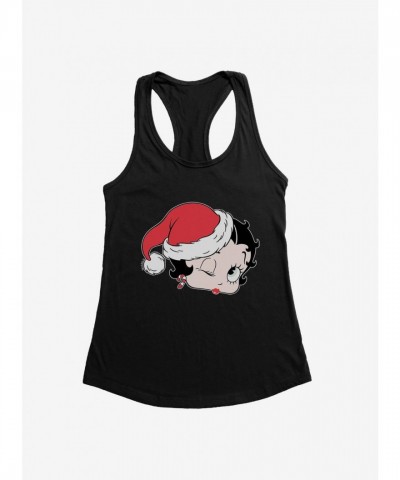 Betty Boop Christmas Kiss Lightweight Girls Tank