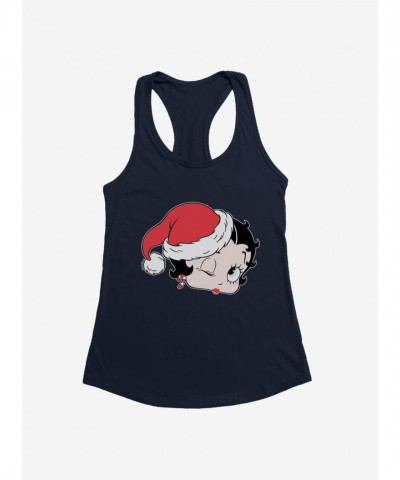 Betty Boop Christmas Kiss Lightweight Girls Tank