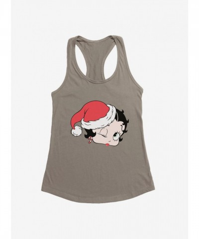 Betty Boop Christmas Kiss Lightweight Girls Tank
