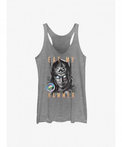 Marvel Girls' Grey Dr. Jane Foster Portrait Tank Top - Thor: Love and Thunder Theme
