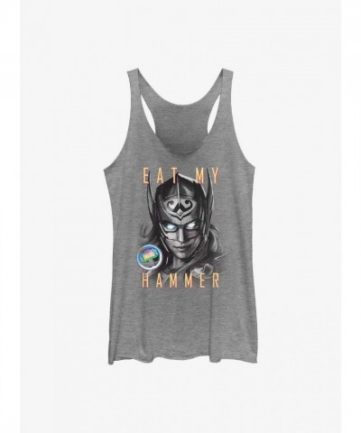 Marvel Girls' Grey Dr. Jane Foster Portrait Tank Top - Thor: Love and Thunder Theme