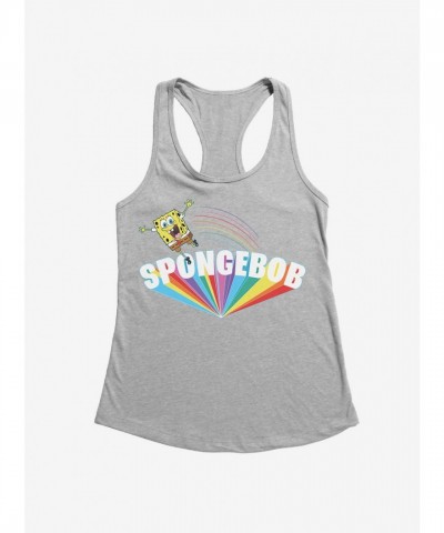 SpongeBob SquarePants Rainbow Graphics Girls Tank Top