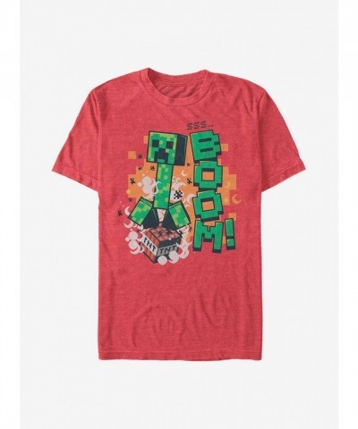 Minecraft SSS Boom Red Lightweight T-Shirt for Men