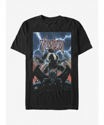 Marvel Lightning Venom T-Shirt for Men - Black