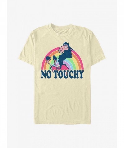 Disney Rainbow Kuzco T-Shirt - No Touchy Motif for Men in Beige