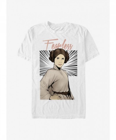 Star Wars Princess Leia Fearless T-Shirt - Men's White