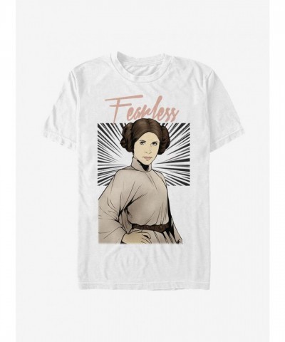 Star Wars Princess Leia Fearless T-Shirt - Men's White