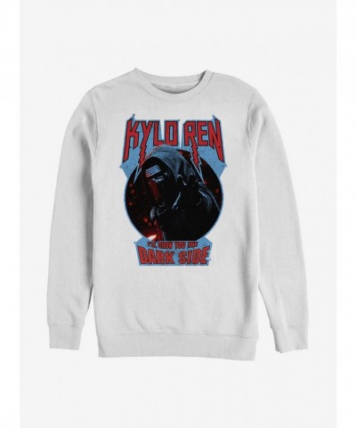 Star Wars Dark Side Force Awakens Unisex Crewneck Sweatshirt - White