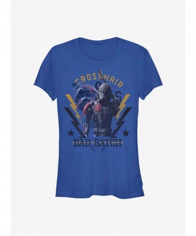 Star Wars The Bad Batch Girls Graphic Tee - Junior Size BLUE