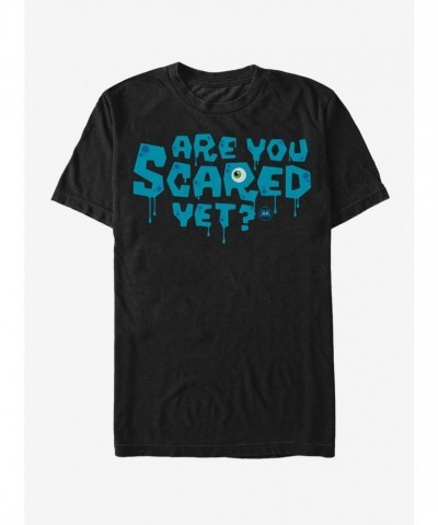 Monsters Inc. Black T-Shirt "Are You Scared Yet?" for Adults