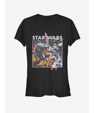 Star Wars Baguettes Lightweight Tee for Girls - Black