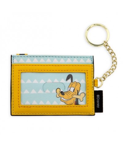 Pluto Keychain Card Wallet - Featuring 4 Card Slots & Secure Snap Closure