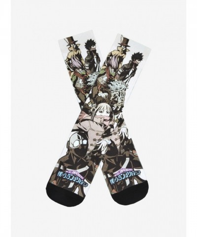 My Hero Academia League of Villains Sepia Themed Crew Socks