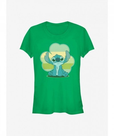 Disney Lilo & Stitch Girls Lucky Tee - Green