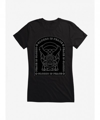 Rick And Morty Glorzo Peace Junior Girls T-Shirt
