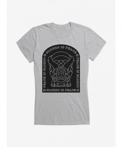 Rick And Morty Glorzo Peace Junior Girls T-Shirt