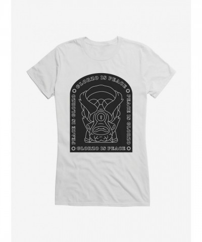 Rick And Morty Glorzo Peace Junior Girls T-Shirt