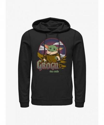 Star Wars Mandalorian Grogu Child Badge Hoodie - Men's Black