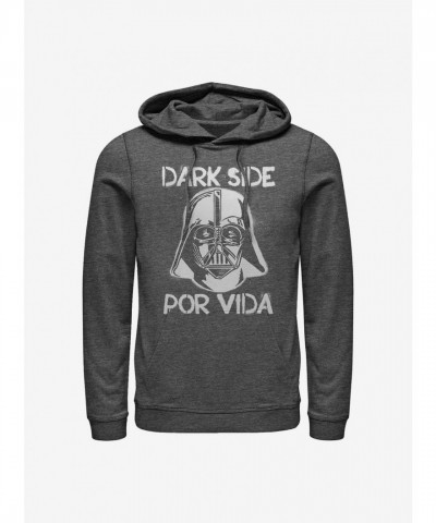 Star Wars Dark Side Hoodie for Men - Grey Comfortable Blend