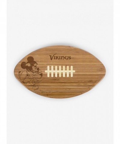 Disney Mickey Mouse Minnesota Vikings Bamboo Football Cutting Board