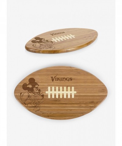 Disney Mickey Mouse Minnesota Vikings Bamboo Football Cutting Board