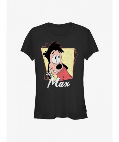 Disney Goofy Movie Her Max Lightweight Cotton T-Shirt - Black