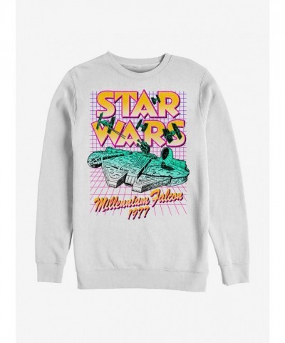 Star Wars Grid Crewneck Sweatshirt - White Unisex