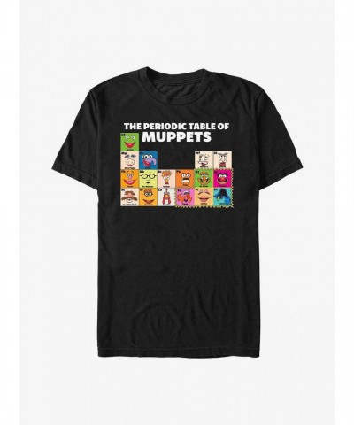Disney Muppets Periodic Table Unisex T-Shirt - Black